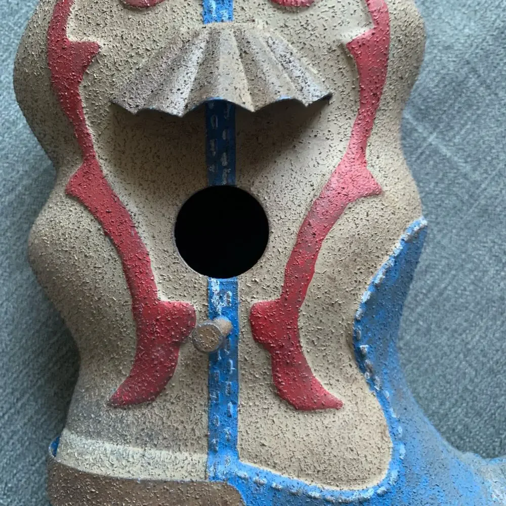Western Metal Cowboy Boot Bird House